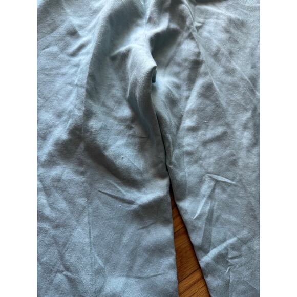 Vintage DT Collection Light Blue Lightweight Linen Blend Trousers - Picture 4 of 6